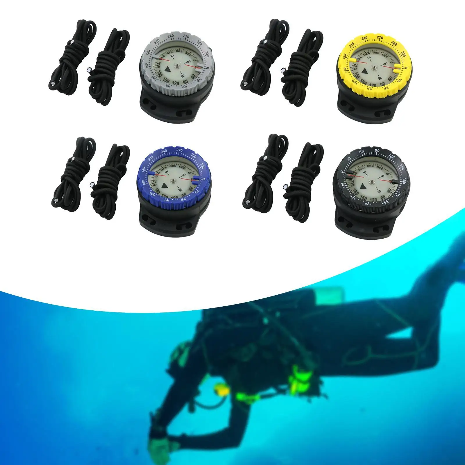 

Scuba Diving Compass Waterproof Wrist Compass for Outdoor Sports Sailing