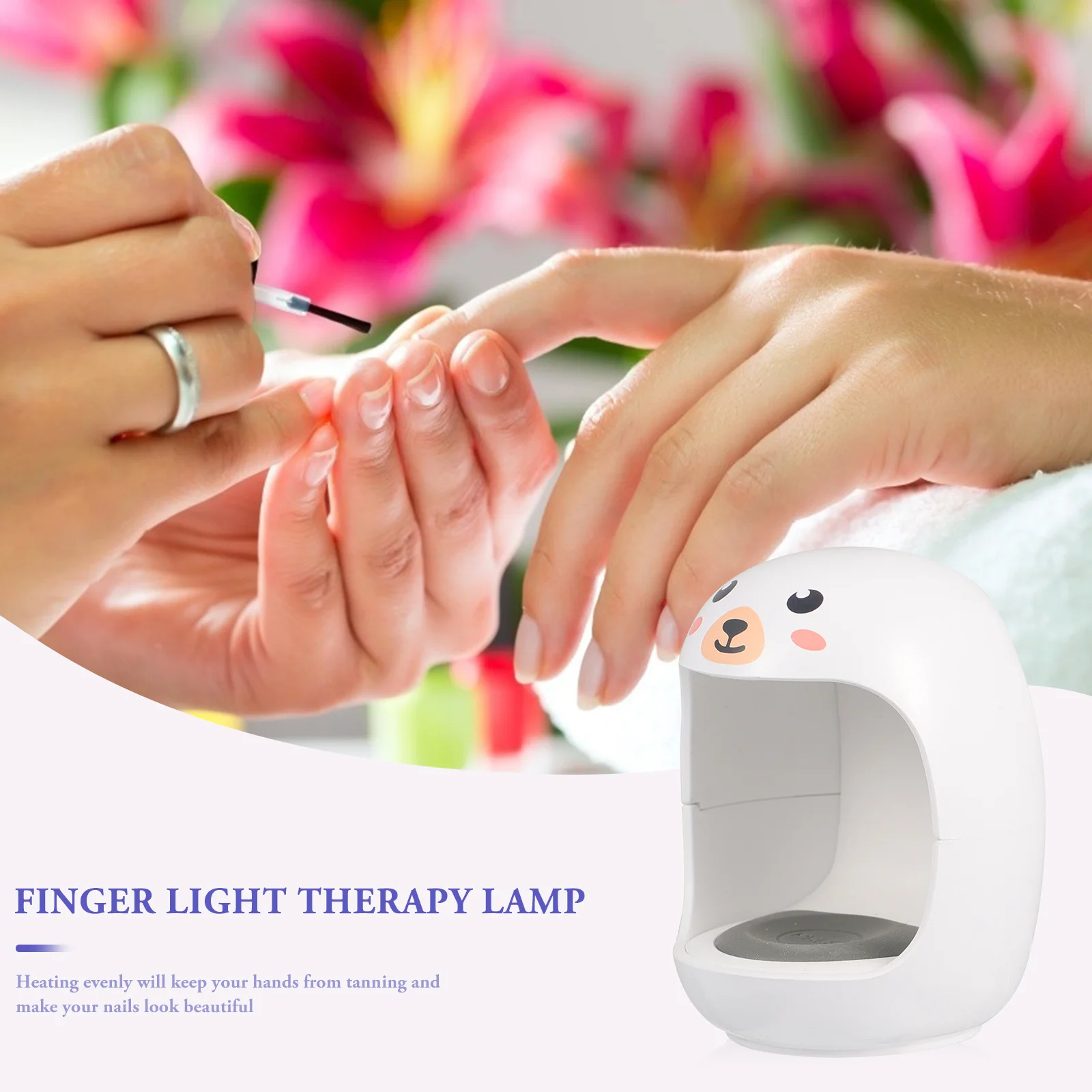 1 conjunto mini led secador de arte do prego branco profissional manicure lâmpada uv gel polonês luz salão uso doméstico lâmpada polonês