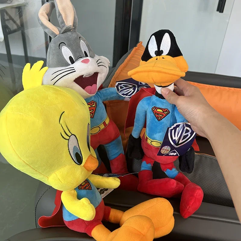 Warner Anniversary Series Bugs Bunny Models Cosplay Superman Plush Toys Cartoon Anime Plushies Stuffed Animal Doll Toys