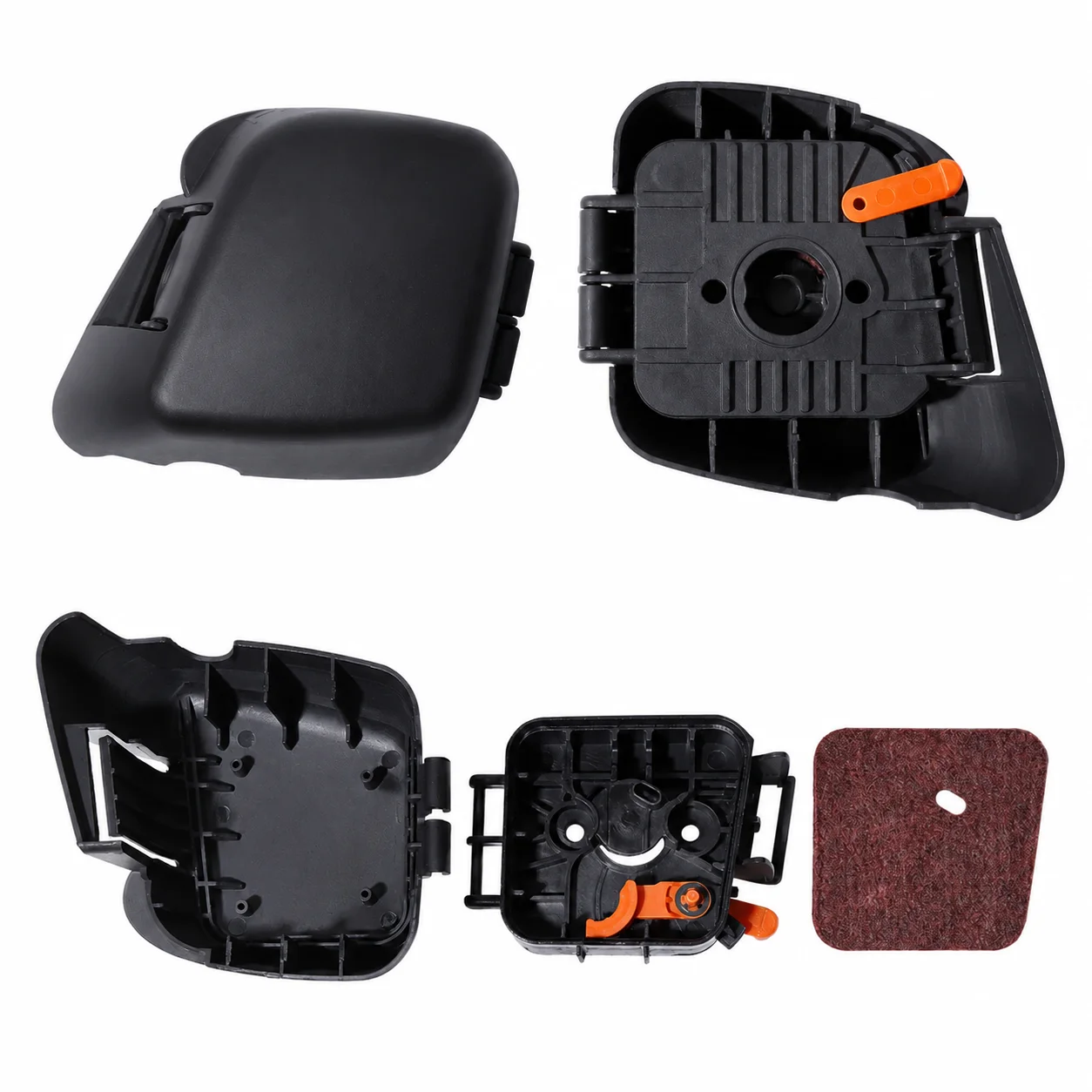 Air Filter Cover Replacement Kit 2PCS For Stihl FS38 FS45 FS55 KM55 HL45 FC55 HS45 OEM 4140 124 2800 4140 141 0501 C1Q-S97 Parts