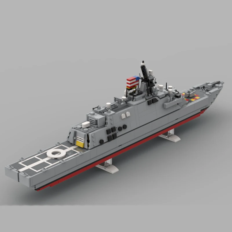 1012 個 MOC-228926 軍事戦争シリーズ DIY アメリカ海軍 USS フリーダム (LCS-1) ビルディングブロックモデルレンガセットクリエイティブクリスマスギフト