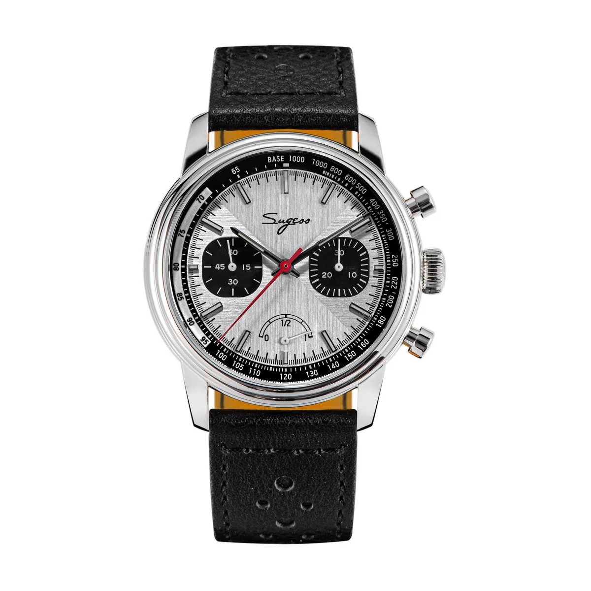 Sugess Pilot Horloge Mannen ST1906 Beweging Handopwinder Chronograaf Horloges Saffier Waterdichte Hand Wind PowerReserve Lichtgevende V2 - afbeelding 1