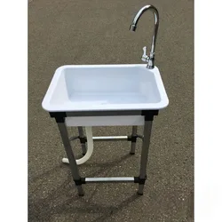 removable floor standing hand wash basin Construction site temporary simple wash basin with Bracket