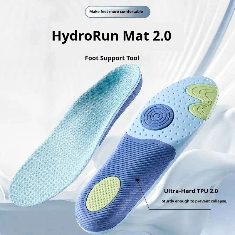 1 Pair Unisex Sports Insoles for Shoes Soft Breathable Shock Absorption Cushion Running Sole Insoles for Men And Women Foot Care