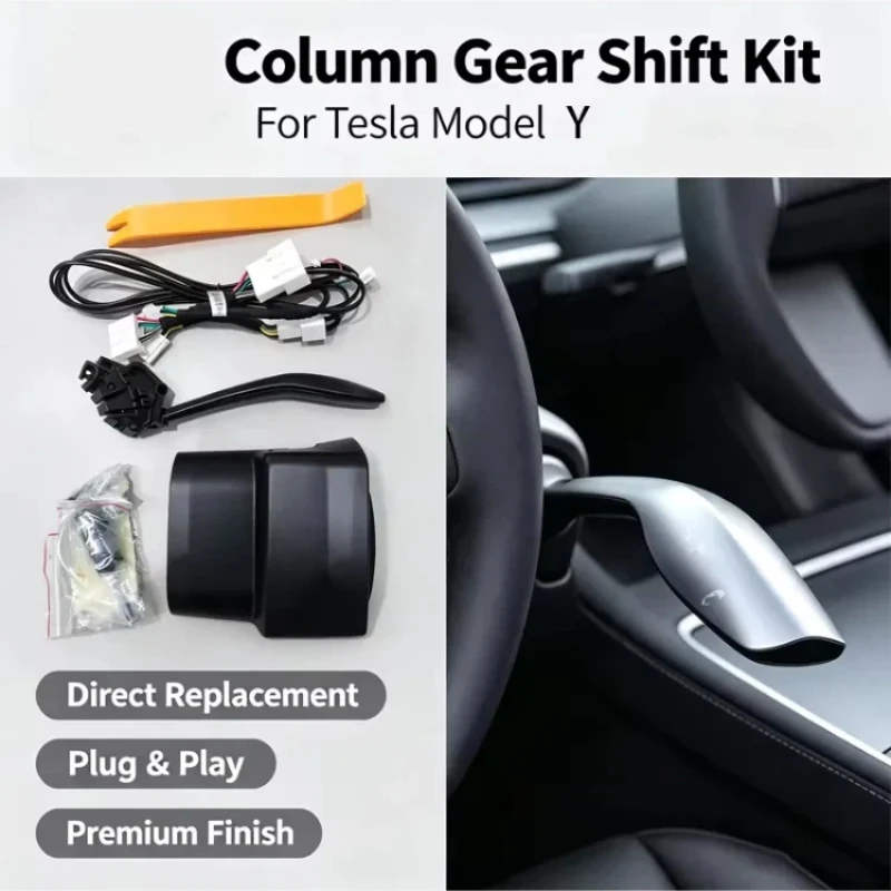 V3 Physical Gear Shifter Stalk OEM Style Plug & Play For Model Y Juniper YL Smooth Driving Parking Control Gear Shift