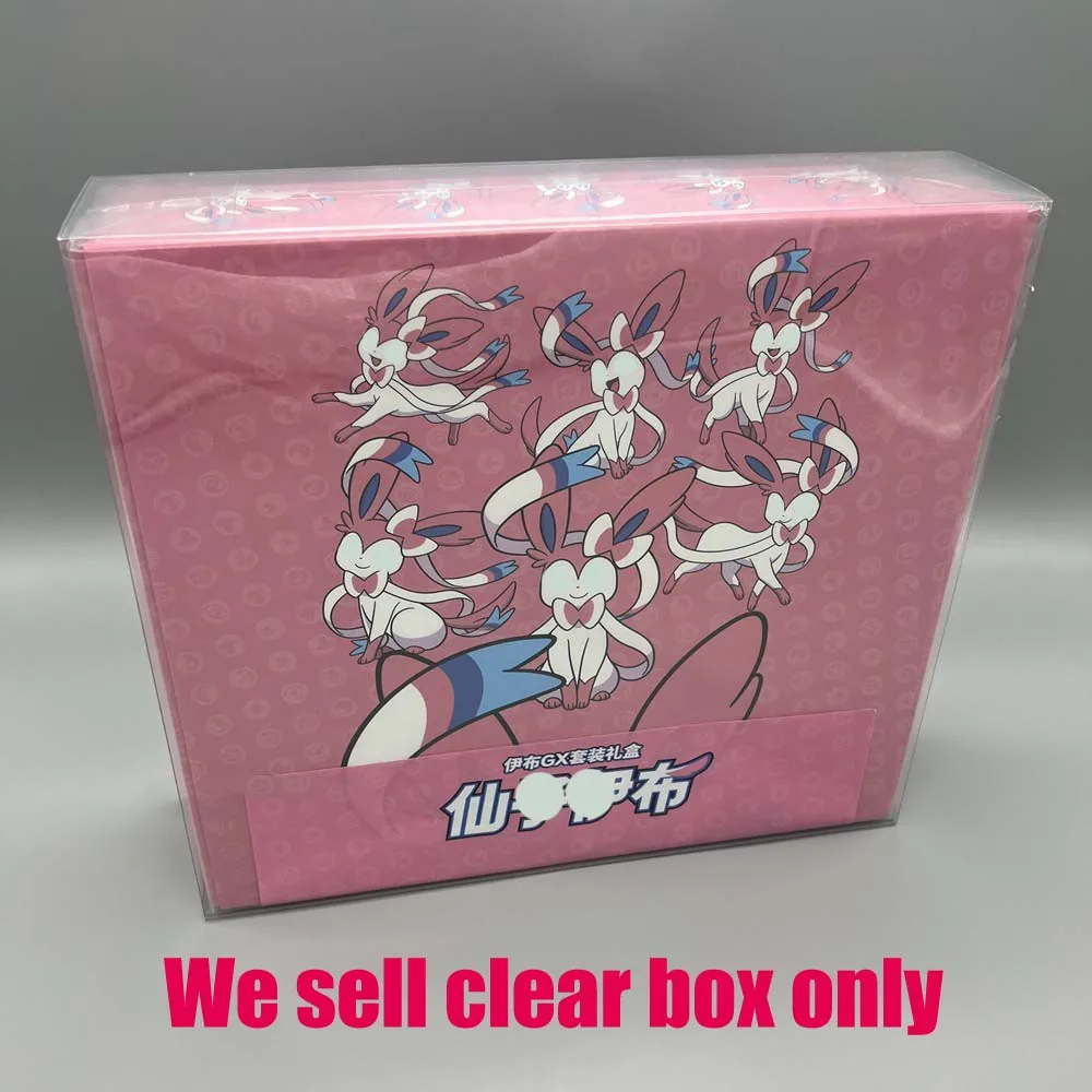 

10pcs For PTCG TCG Eevee GX Premium Collection Box Clear Display Storage Case box