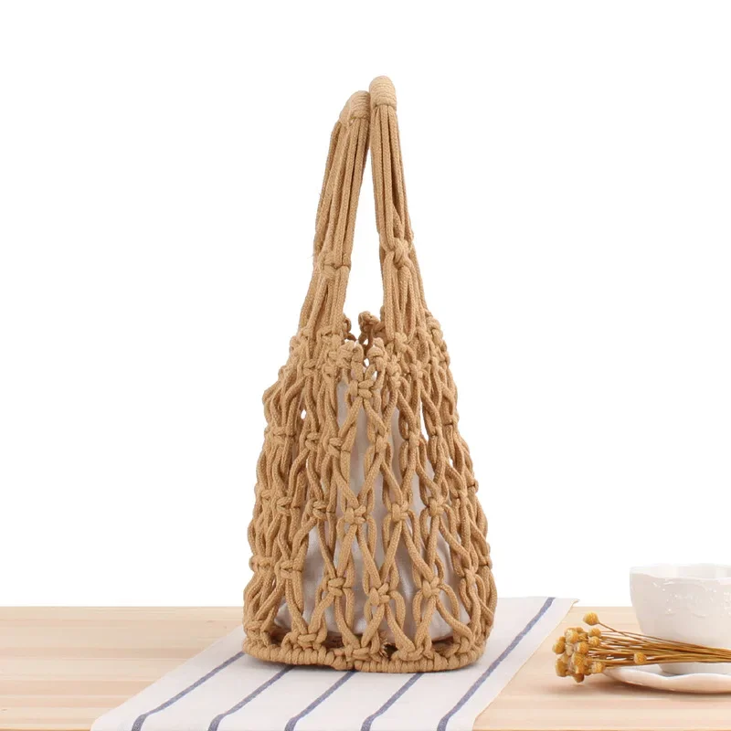 YoReAi Casual Hollow Woven Women Shoulder Bags Designer Knitting Handbags Large Capacity Tote Summer Beach Bag Shopper Sac