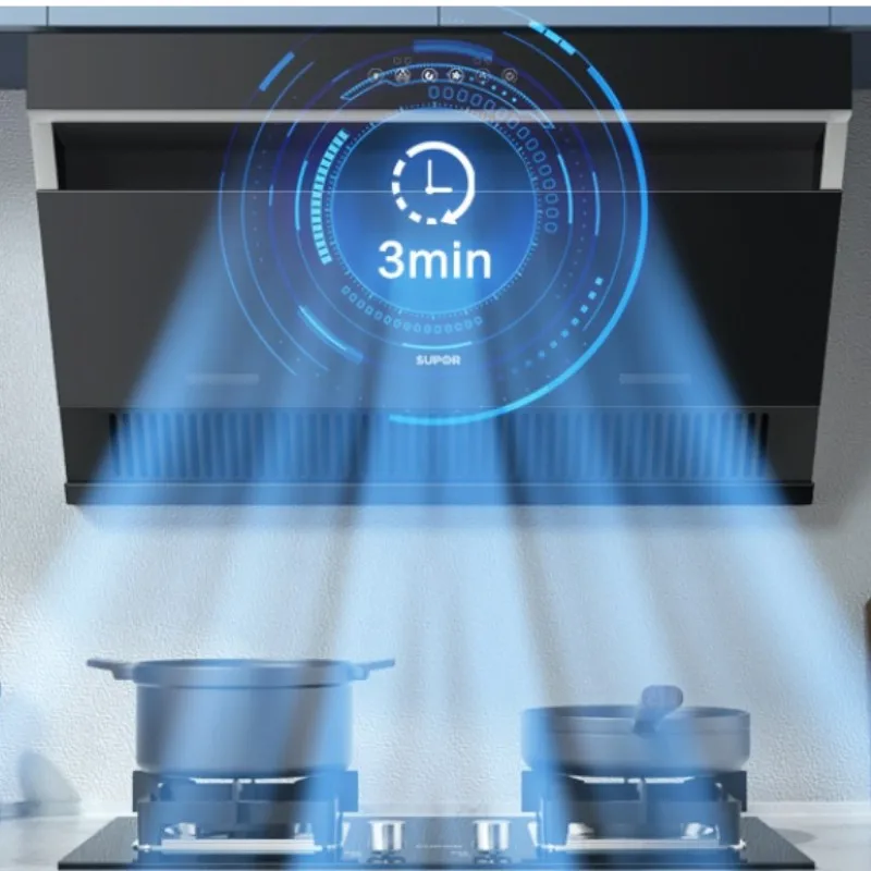 Subor MJ30 range hood automatic cleaning for household kitchens Side suction high suction oil discharge function machine