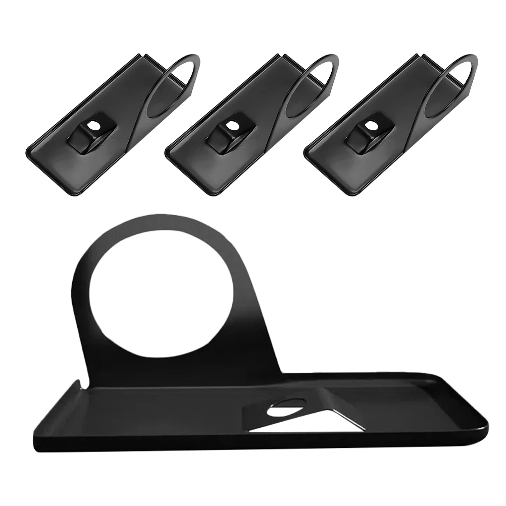 

4pcs Angle Grinder Protective Cover Metal Bracket Small Holder Base Black Stand Dustproof Support Base Cutting Machine