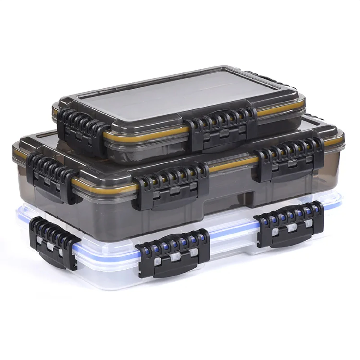 

Effortlessly Organizing Large Super Functional Fishing Gear Box with Split Insert for Tools and Fake Bait Accessories Fish grip