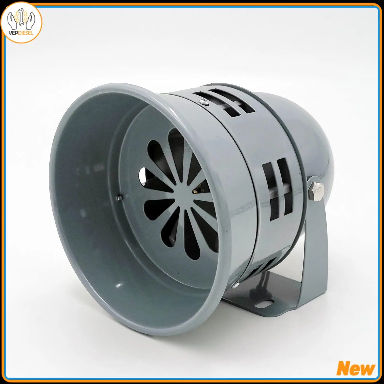 

12V 300db Gray Electric Motor Driven Air Raid Air Horn Siren Alarm For Truck Cars Suv Boat Tractor Rv Orv Car Horns Accessories