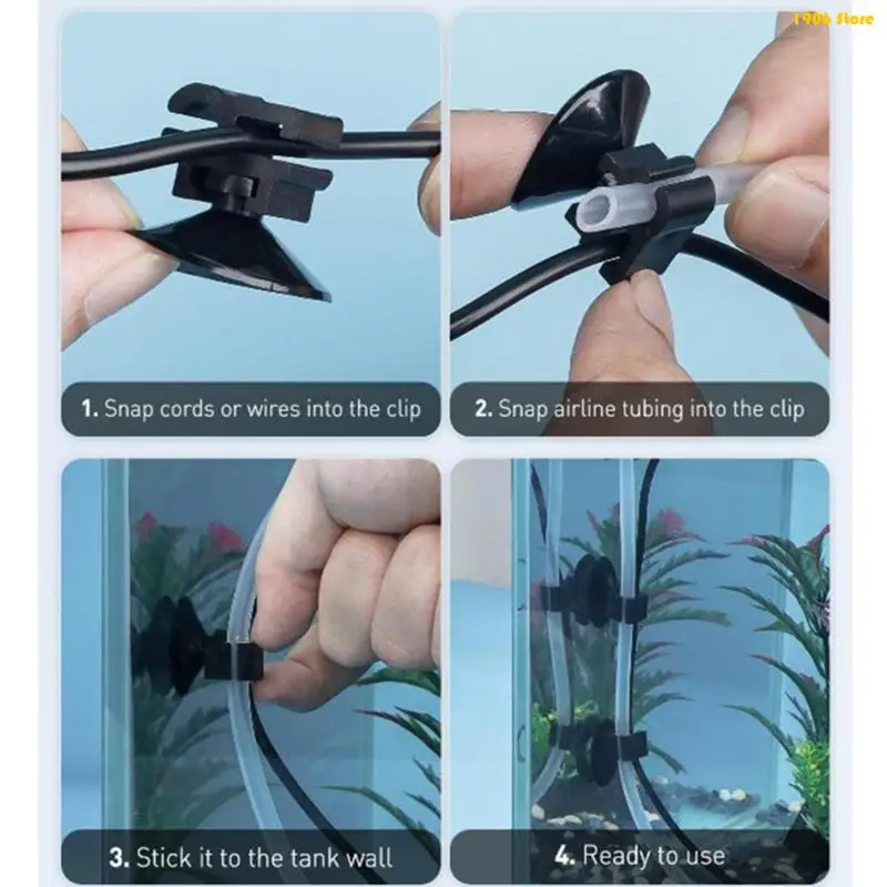 U1JB Aquarium Suction Cup Clip for Safe Mounting Pipe Heaters and Decoration Easy Installation Fixation Clip 30pcs