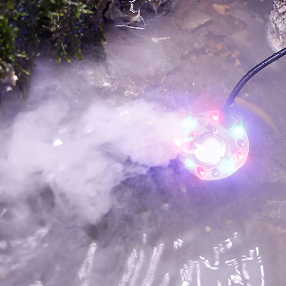 

12-Led Color Changing Ultrasonic Mist Maker For Fish Tank Bonsai Fountain Pond Aquarium Air Humidifier Garden Fog Machine Indoor