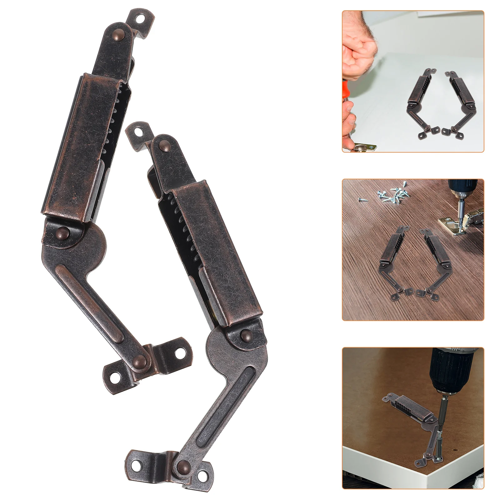 2 قطعة مفصلات غطاء حديدية احترافية سهلة التنظيف وصيانة الصدور وصناديق خشبية وغطاء يدعم مفصلات المفصلات لصندوق خشبي