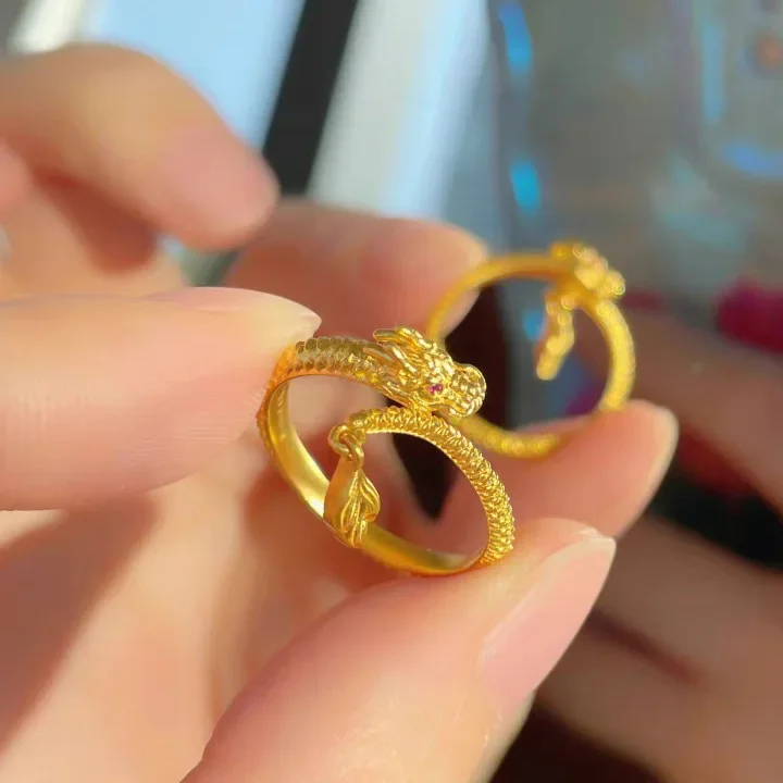 NY China-Chic Divine Dragon Swinging Tail Ring Features New Chinese Dragon's Tail Meeting Charming Small Audience P