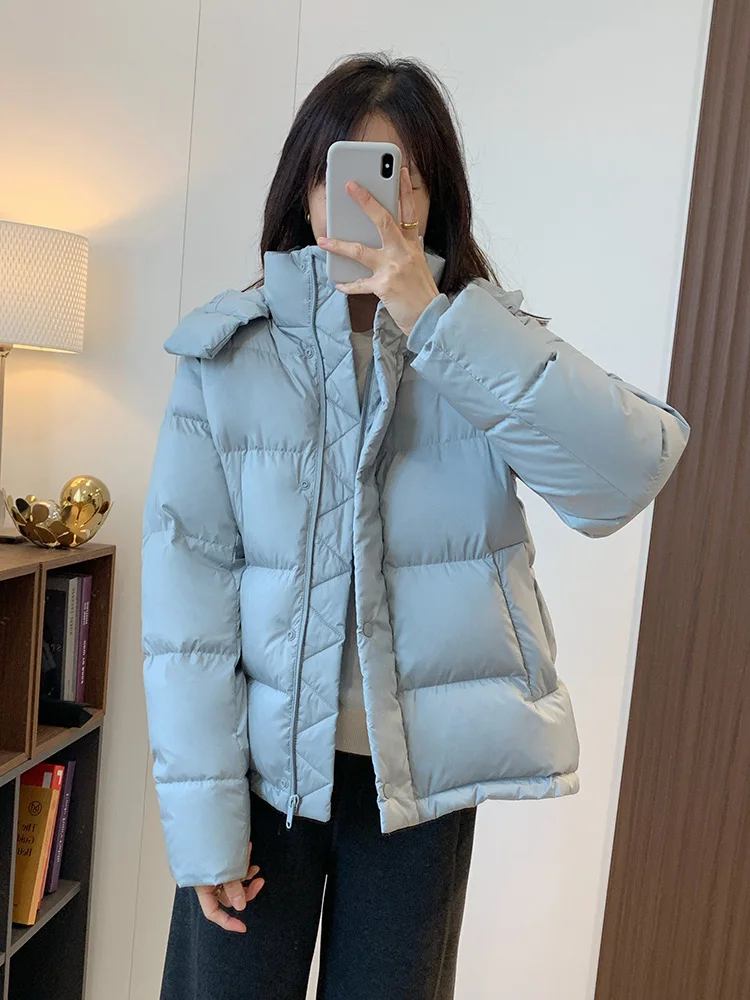 

Warm Goose down Jaet Outerwear 90% down Cozy Hooded Detachable Waist Adjustable Winter Coat Uni Crispirit Commute Sle