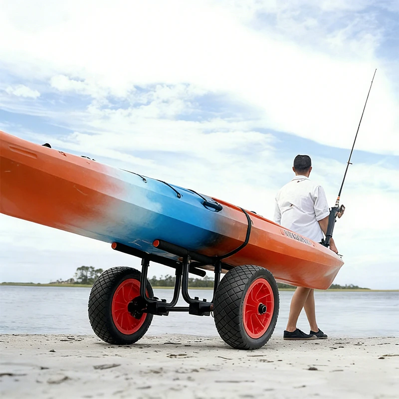 Image 4: Chariot de transport robuste pour kayak, canoë, SUP, planche à pagaie et planche de surf