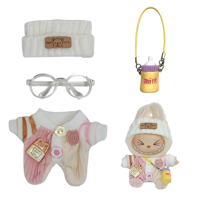 Los ropa son adecuados para la muñeca Raab, conjunto de suéter bonito, ropa de 17cm, zapatos, accesorios DIY para muñecas, juguetes para juegos de fiesta de entrenamiento.