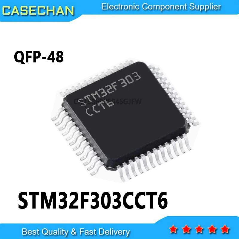 10 buah STM32F303CCT6 STM32F qqfp48