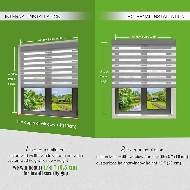 ظلال لاسلكية مخصصة من المصنع، خيارات ألوان متعددة، دليل سلامة الأطفال والحيوانات الأليفة، ستائر زيبرا اللاسلكية الربيعية للنوافذ #6