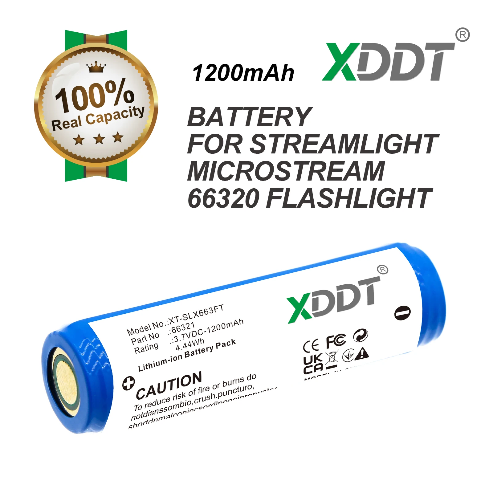 

Фонарь для Streamlight: MicroStream, фонарь 66320, 66321, 1200 мАч/4,44 Вт·ч — Li-ion — 3,70 В