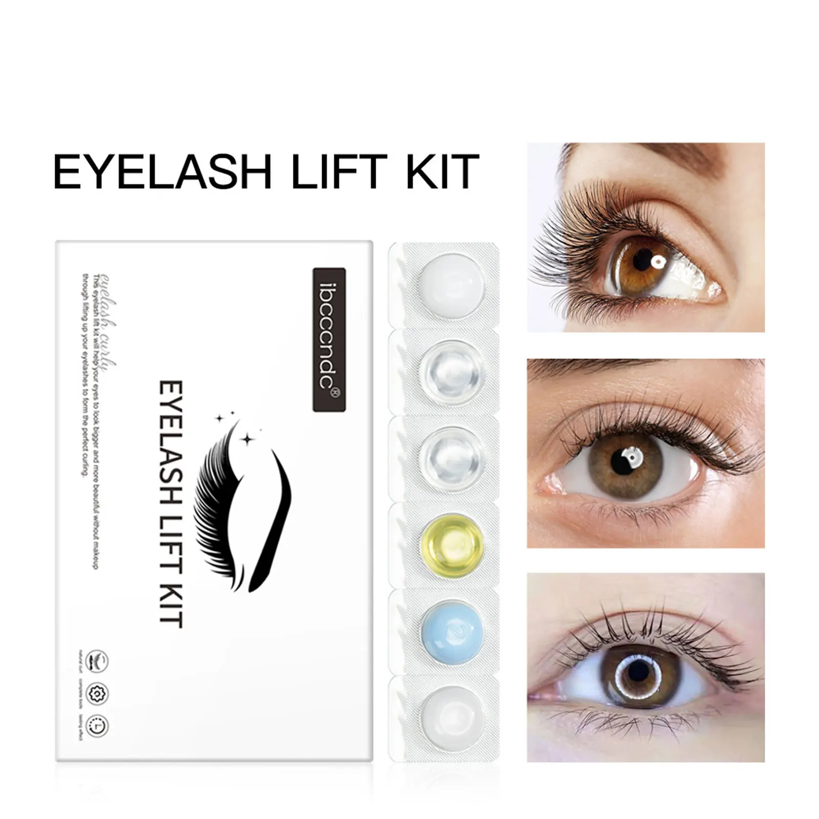 

Mini Lash Lift Kit Makeup Semi-Permanent Eyelash Lifting Perming Lotion Fixation Glue with Tools Lasher Home Use Sample