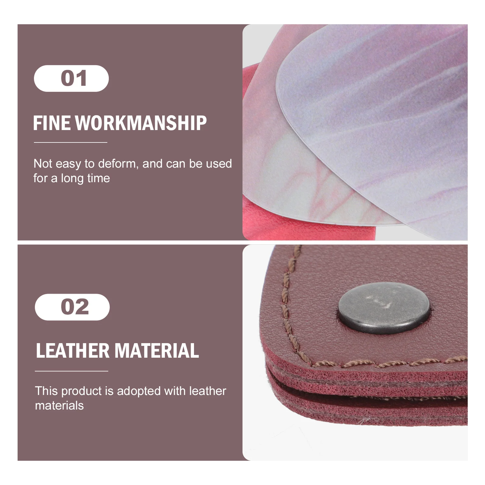 

1Set Guitar Plastic Picks Durable Ergonomic Folk Electric Practical Playing Performance Portable Plectrums Storage