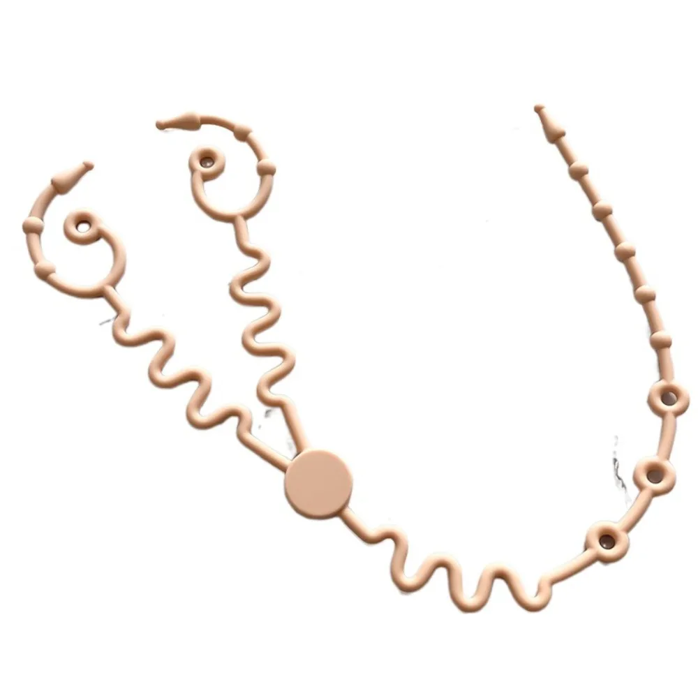 

Портативная силиконовая соска, противоскользящая цепочка, безопасная двойная головка, цепочка для детской соски, регулируемые аксессуары для колясок