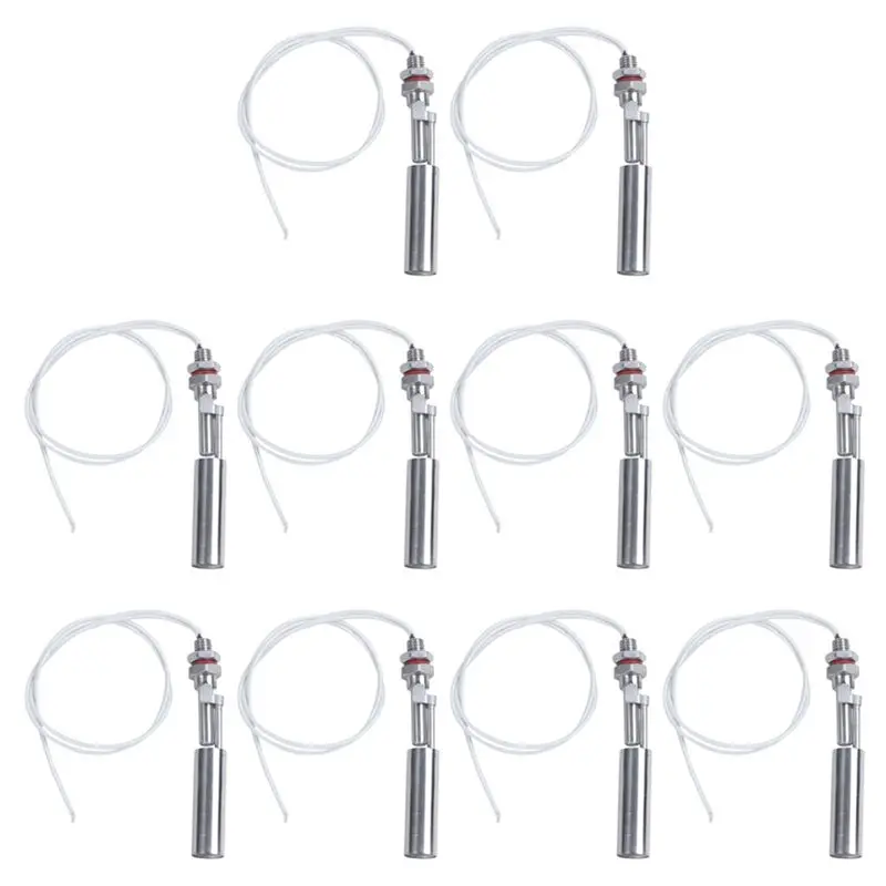 

AAAF 10 шт. 11,9 см из нержавеющей стали с утконосом поплавковый датчик уровня воды портативный поплавковый выключатель из нержавеющей стали