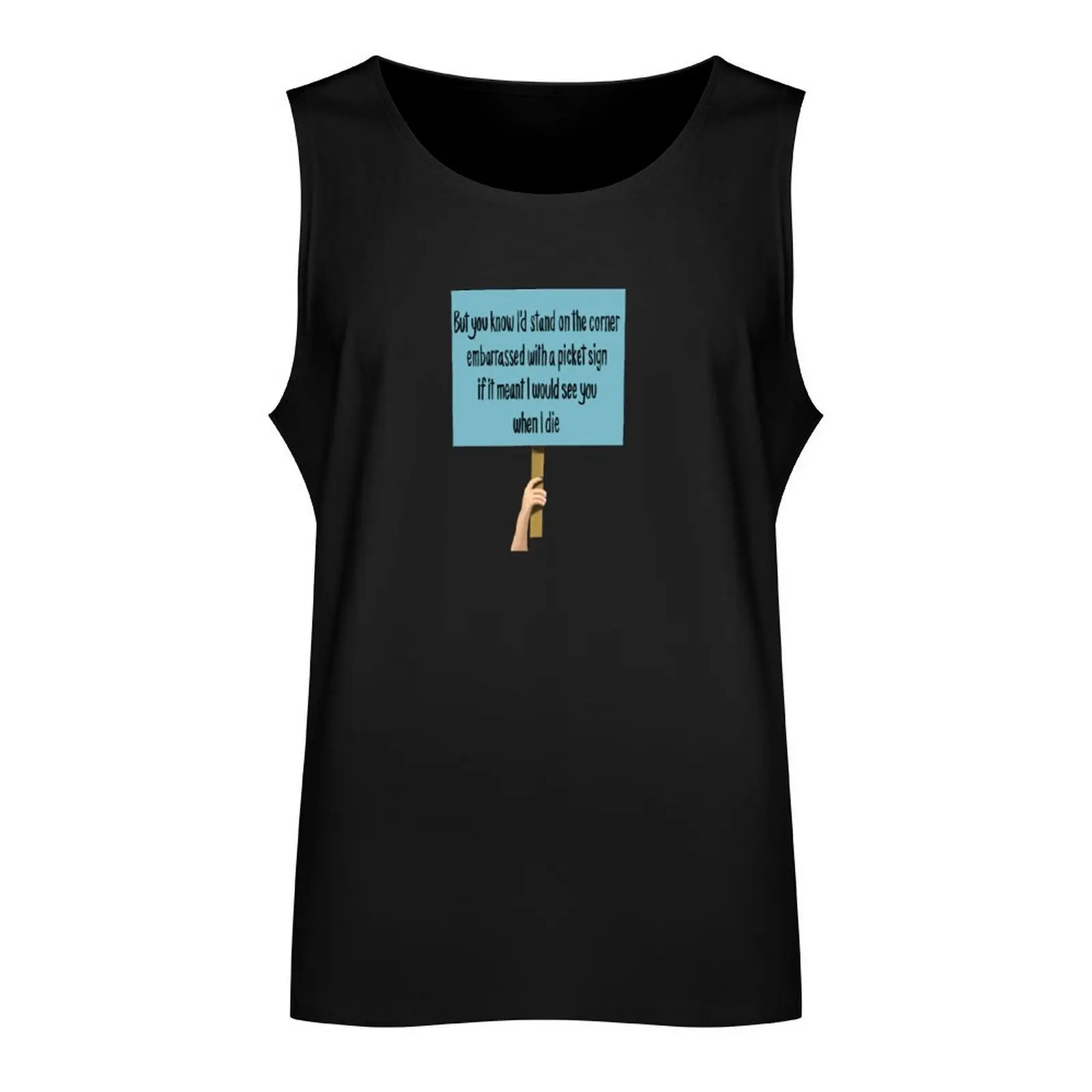 Phoebe Bridgers Picket Sign Tank Top gym top sleeveless tshirts for men gym clothes for man