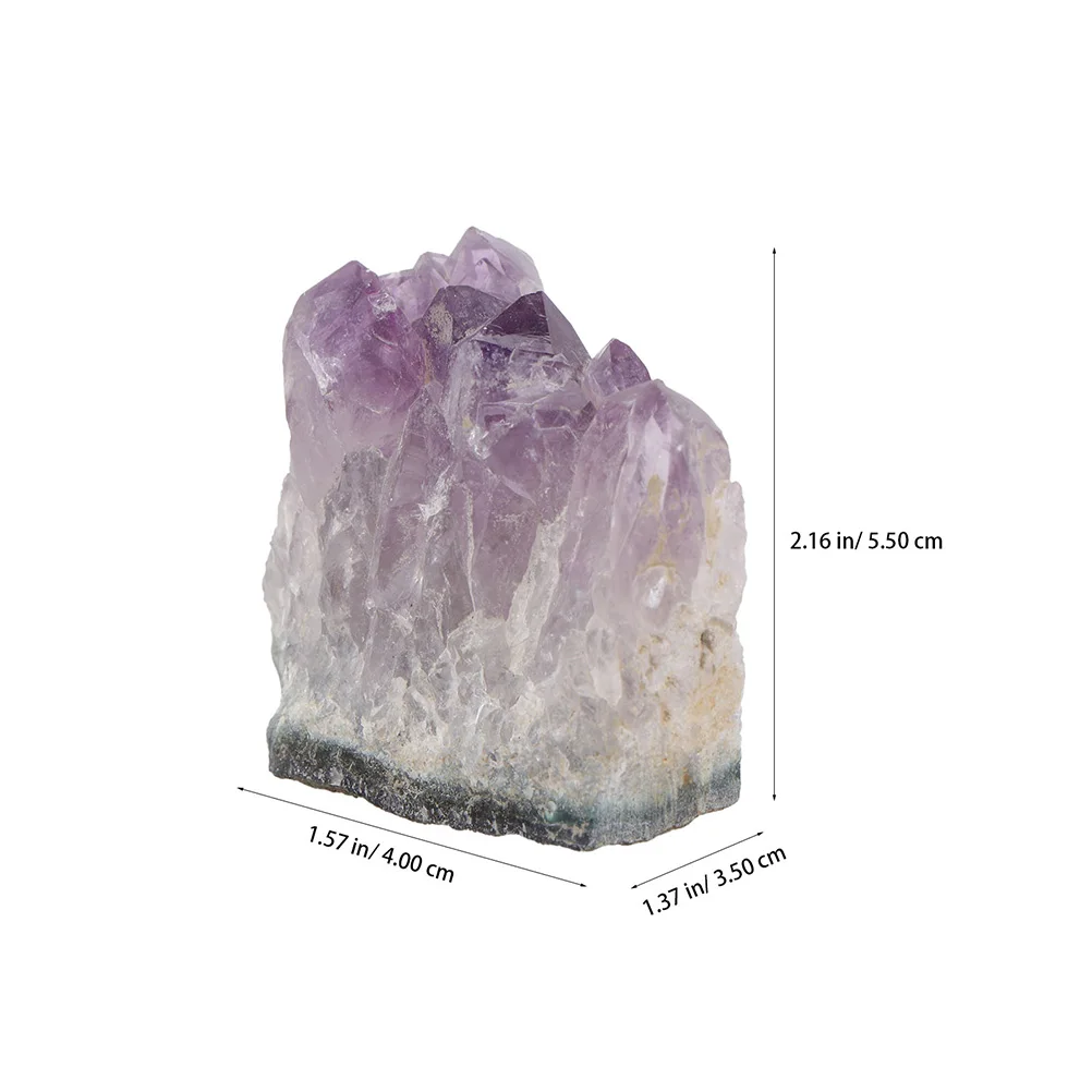 

2Pcs Amethyst Crystal Natural Home Decor Tabletop Adornment Bright Delicate Specimens Mineral Gift Health Care Accessory