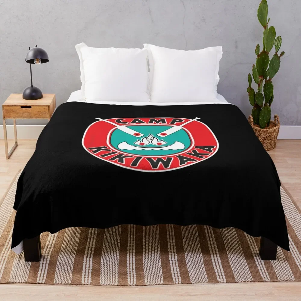 

camp kikiwaka Throw Blanket Summer Cute Plaid Single Beautifuls Blankets