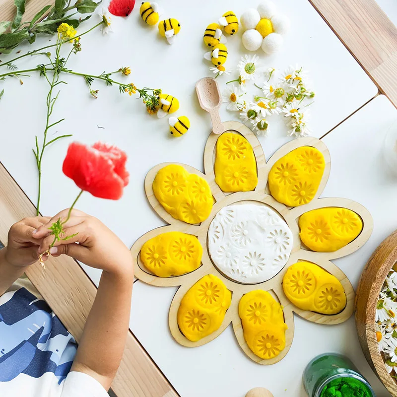 1-3pcs baby gift flower board montessori color sorting sensory game tray promote early development and exploration