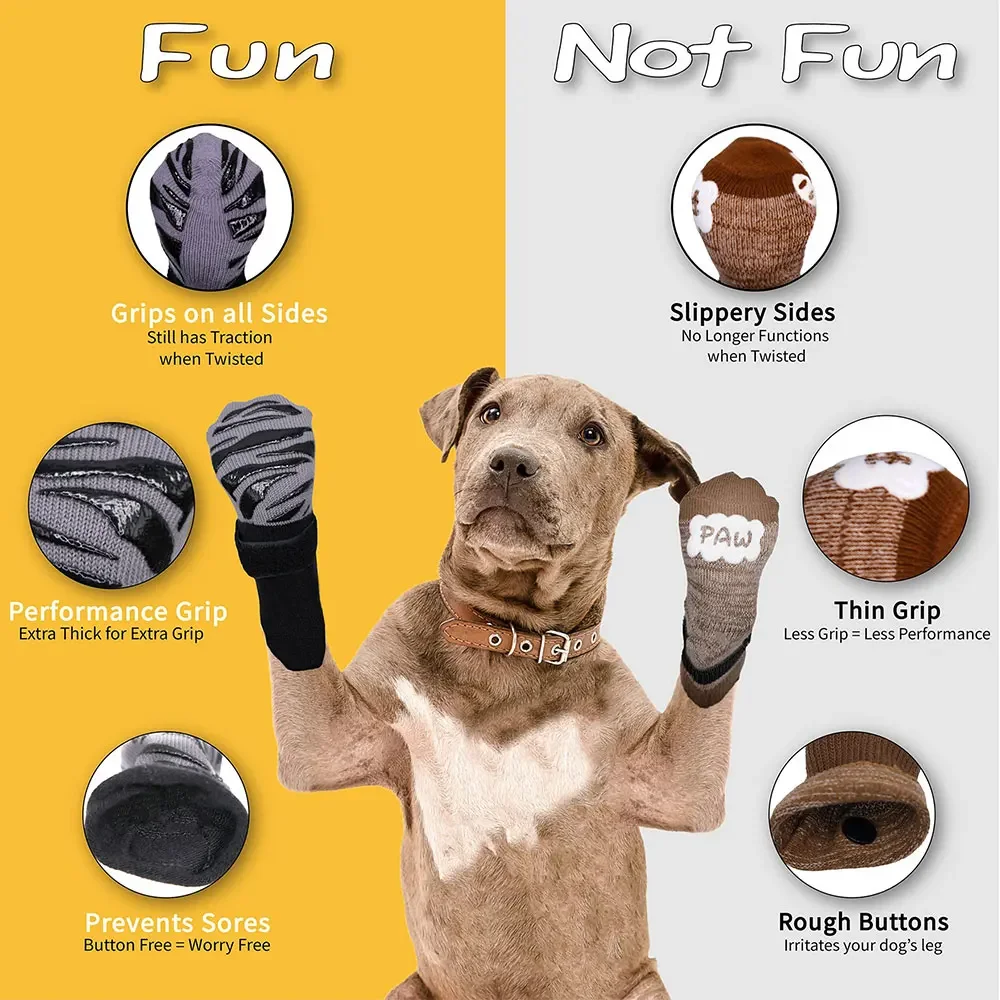 Non-Slip Extra-Grip Dog Socks 5