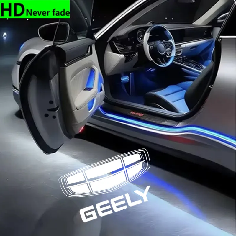 Led Car Door Welcome Laser Logo Ghost Shadow Light For Geely Boyue EC718 RV X7 Atlas NL3 X70 GL GS 7 EC715