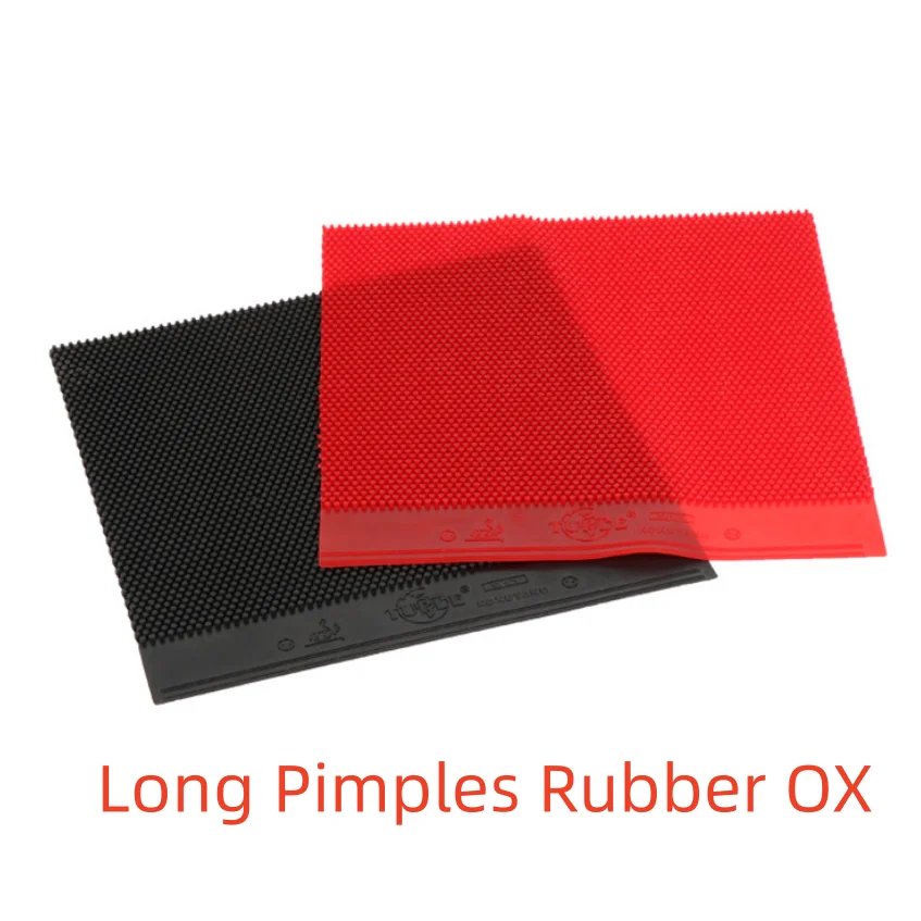 KOKUTAKU Tulip 911 Long Pips-out Rubber Sheet with 0.6mm Spong Long Pimples Rubber OX for Defensive Choppers