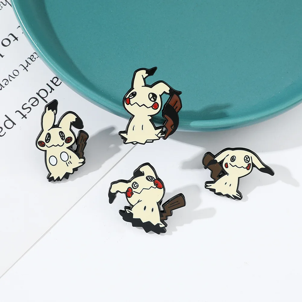Anime Lapel Pin Cartoon Ghost Character Enamel Brooch Backpack Hat Clothes Decor Badge Gift for Anime Lovers