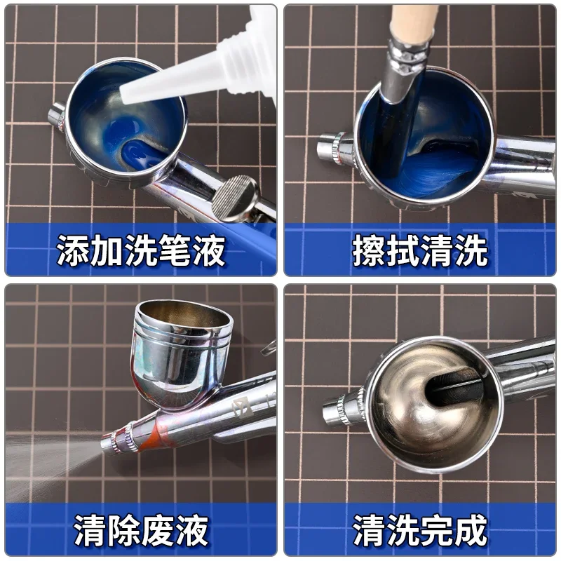 Hobby Model Building DIY Accessories Tool Airbrush Cleaning Brush Quick Clean corrosion resistance