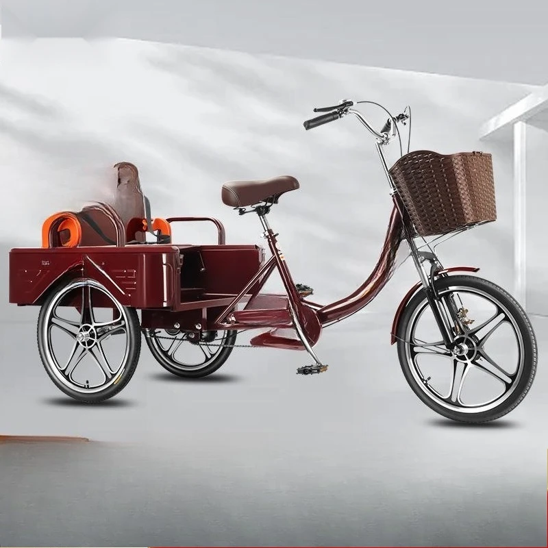 Tricycle, scooter for the elderly, rickshaw pedal, adult bicycle, light compact car