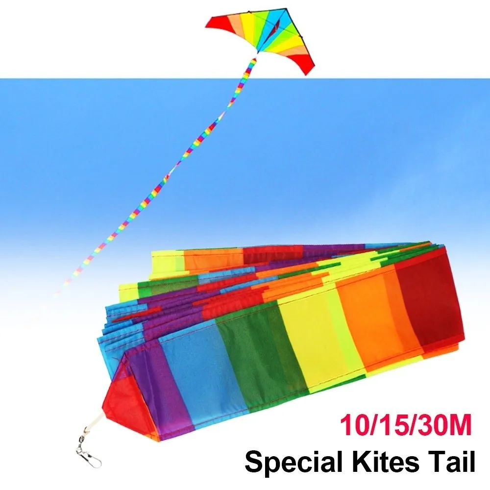 Length 10/15/30meters Special Kites Tail Polyester/Fiberglass Rod Material Multistyles Float for Stunt Kites