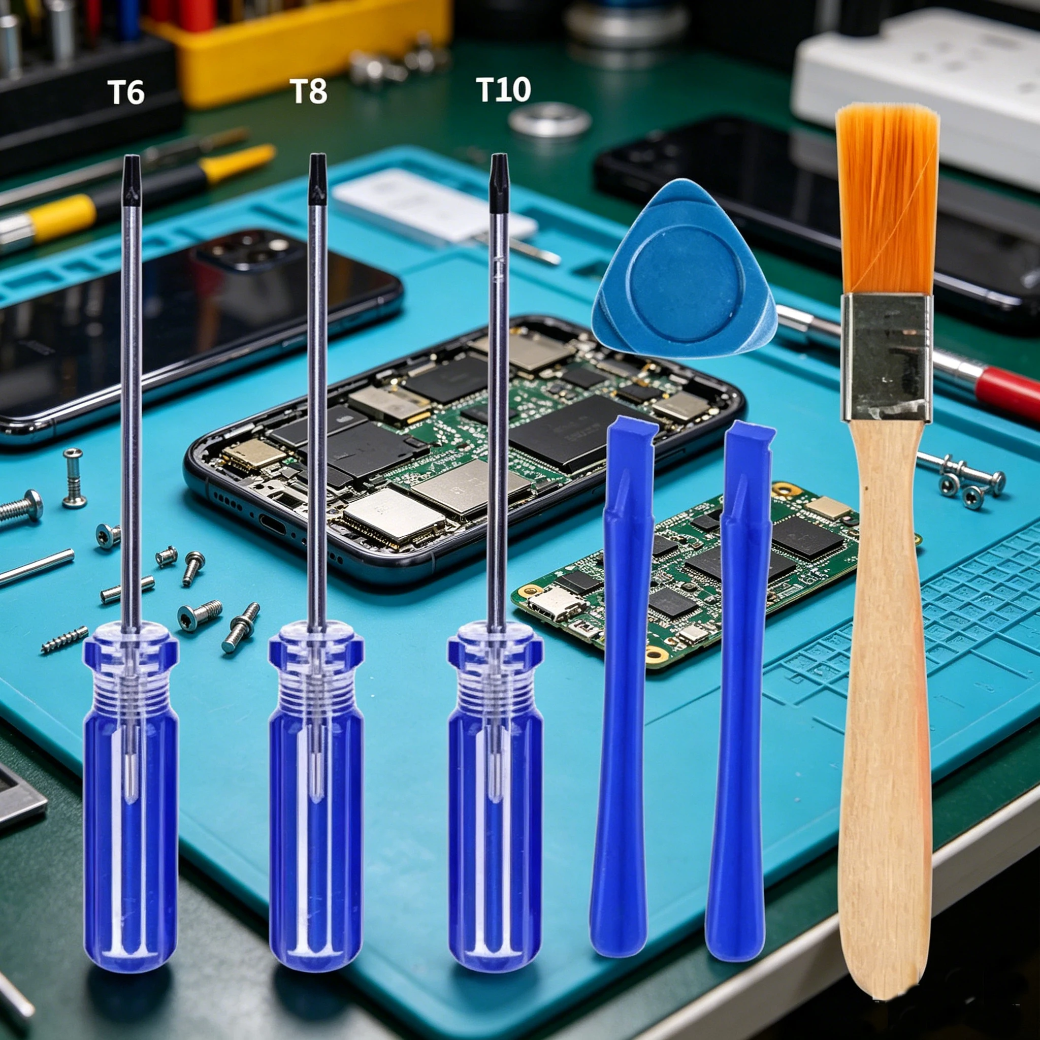Teardown Tool Set, for Xbox One S Elite 1 2 Controller, T6 T8 T10 Screwdriver Crowbar, Game Console Repair Replacement Kit