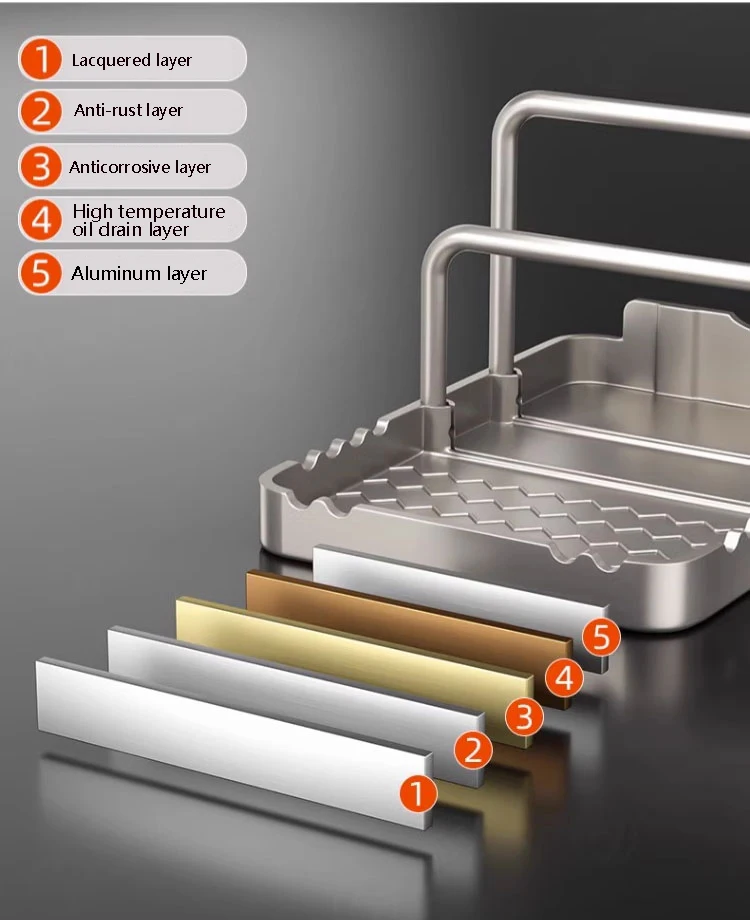 Kitchen Storage Rack for Pots, Cutting Boards, Spoons and Tableware description 5