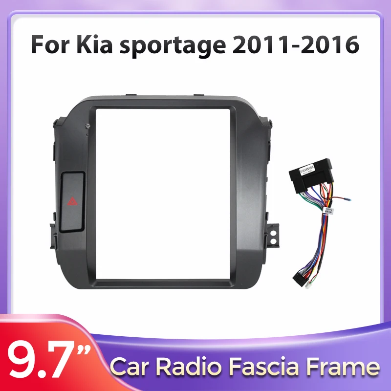 

Для KIA SPORTAGE 2010-2016 (9,7 дюйма, вертикальный экран) — рамка автомагнитолы, панель для GPS-навигации 2DIN