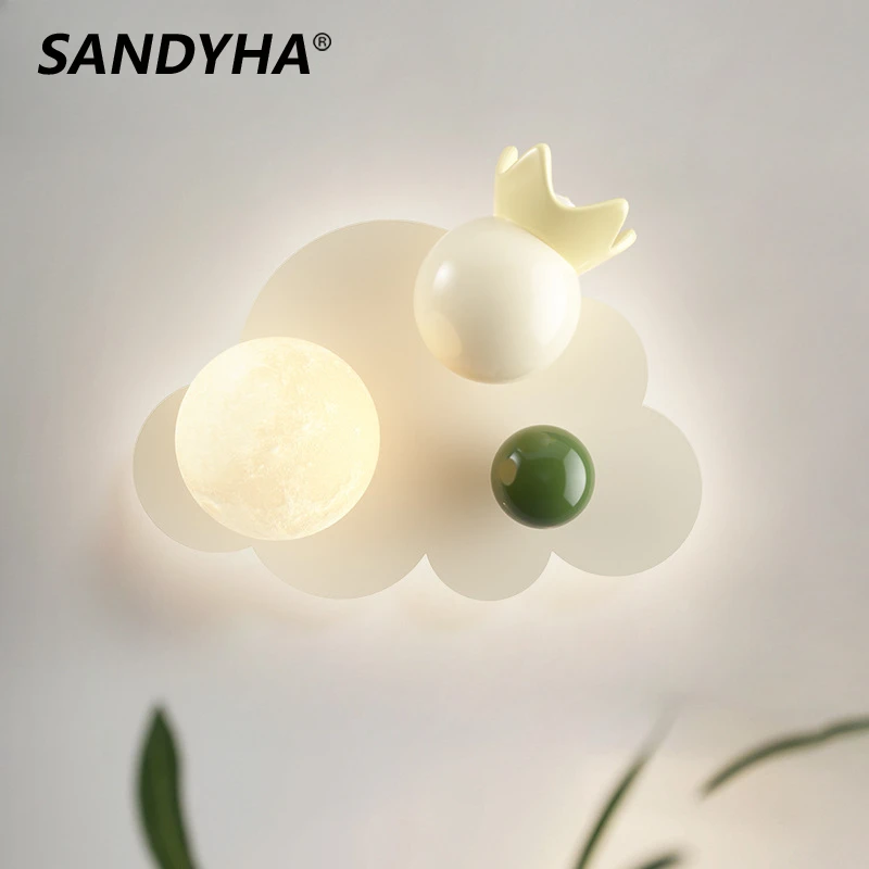 

Modern Spherical Wall Lamp Cloud Background Light LED Lighting Fixture For Home Decoration such as Bedroom Children's Room Study