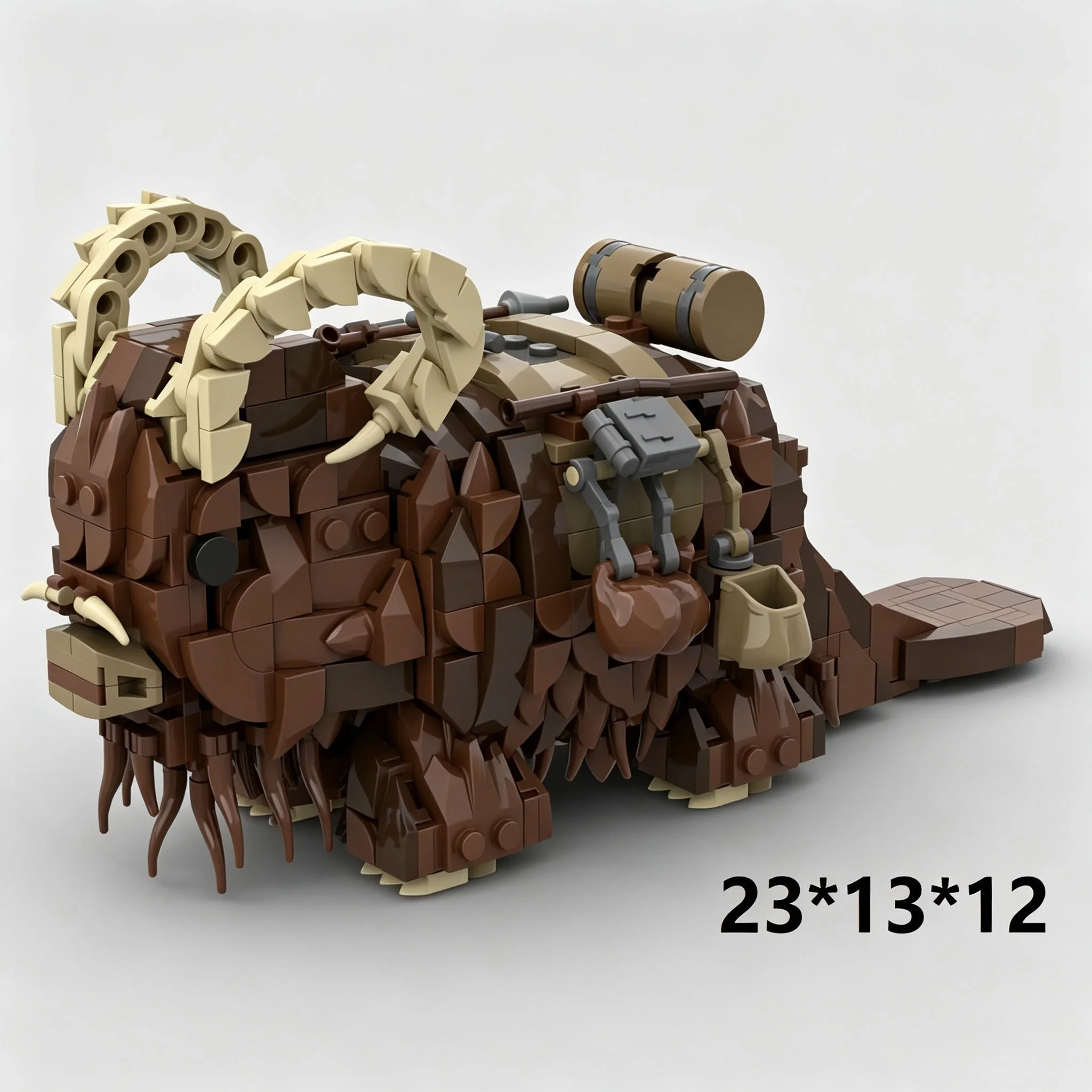 Kids Desert Monster Yak Building Blocks Toy DIY Assembly Bricks Puzzle Model Toy Creative Gift For Children Birthday Xmas Gift