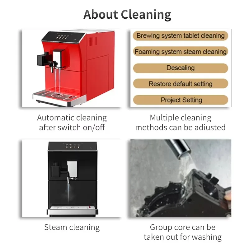 110v 220v High Quality Steam Milk Fully Automatic Coffee Maker EspressoMachine