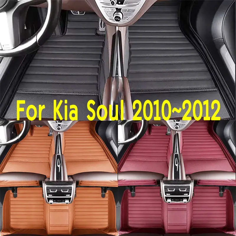 Alfombrillas Para Coche Aptas Para Kia Soul 2010~2012, Antideslizantes Y Resistentes Al Desgaste, De Cuero Pu Para El Interior Del Coche. — -63%, 85.12€ Coupon, from 49.99€ – 63% descuento – €49.99