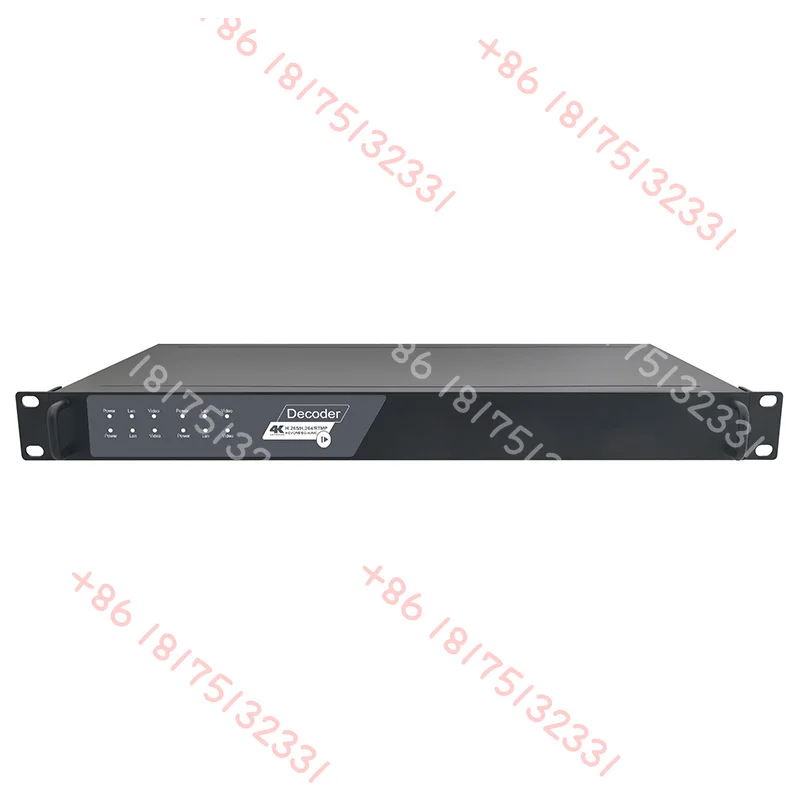 Décodeur IP vers vidéo Rack 4 canaux 1U (RX) Décodeur H.265 HD MI SDI pour la diffusion radio et TV