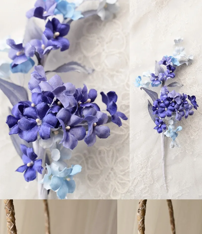 100PCS.Mini Satin Petals Diameter of 2.2CM,Simulated Flower Hair Accessories, Earrings,Children\'s Clothing DIY Accessories