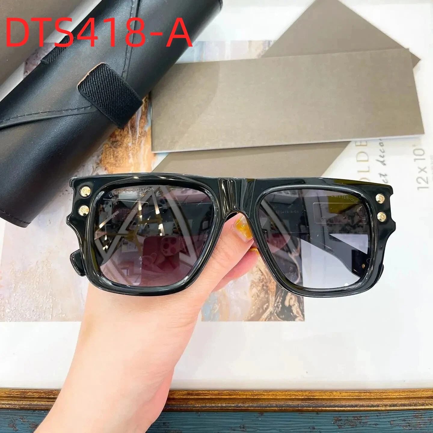 

Original Factory DT EMITTER-ONE DTS418-A With Brand Box Popular Premium Classic LIMITED EDITION Business Men Women Sunglasses